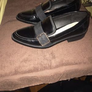 Patent leather loafers